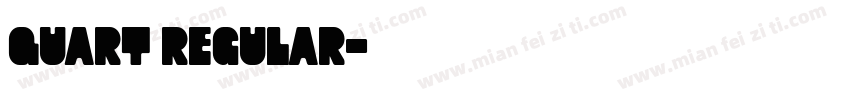 Quart Regular字体转换